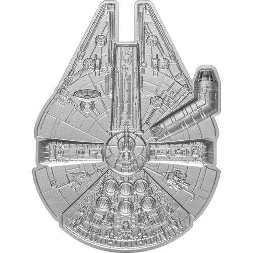 Star Wars™ Millennium Falcon™ 2oz Silver Shaped Coin